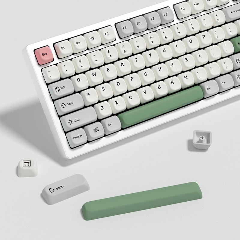 YMKPVR KBDiy 9009 Retro Keycaps 60 Percent,KOA Profile Dye-Sublimation PBT Custom Gaming Keyboard Keycap,139 Keys Cap Set for Cherry Gateron MX Switches Mechanical - Image 1